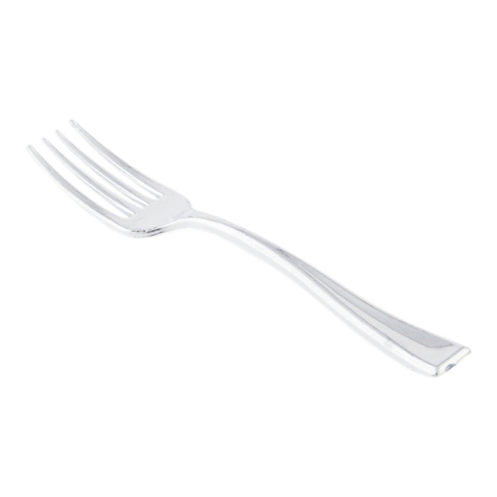 3.3" Seashell Party Plates & 4" Cake Forks – Disposable Seagreen Trays & Silver Forks