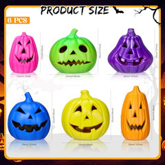 Tujoe Halloween Pumpkin Lantern Set Light up LED