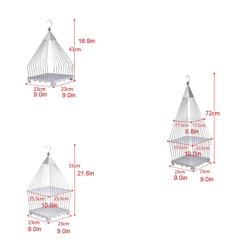 Stainless Steel Birdcage Cake Stand Set – Dessert Display for Tea Parties & Events