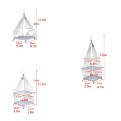 Stainless Steel Birdcage Cake Stand Set – Dessert Display for Tea Parties & Events