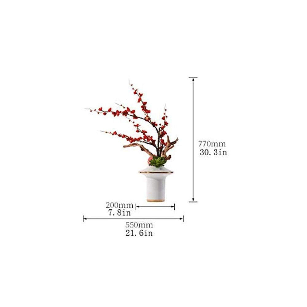 Artificial Plum Blossom Flowers – Real Touch Silk Floral Arrangement for Wedding & Party Decor