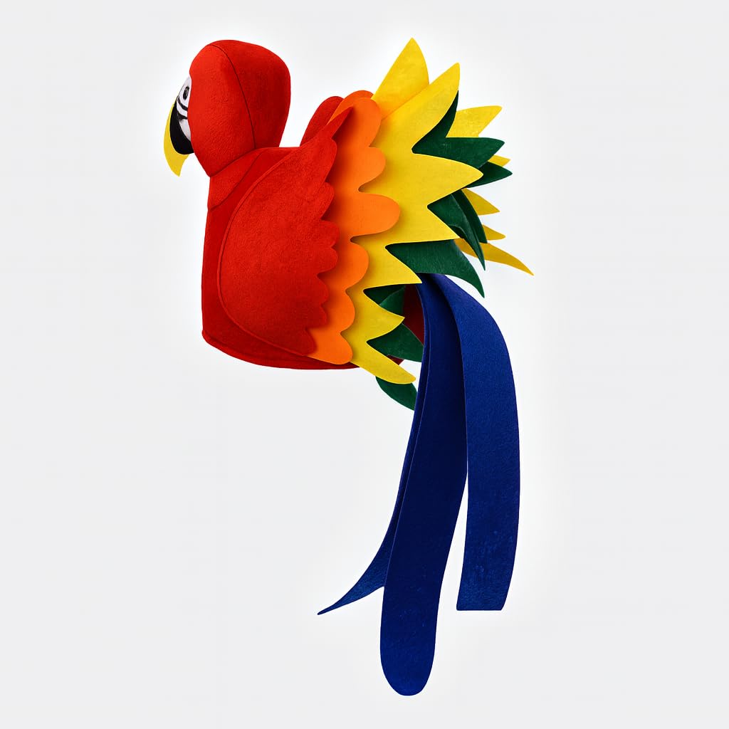 Adult Parrot Hat – Funny Bird Costume Headwear, One Size