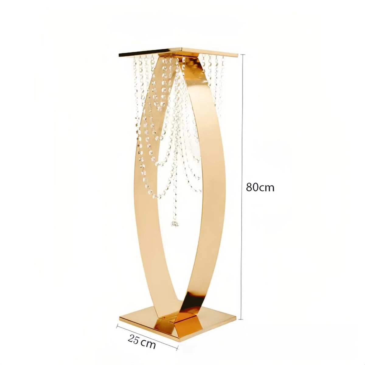 Metal Arched Flower Stand – Wedding Table Centerpiece for Events & Parties