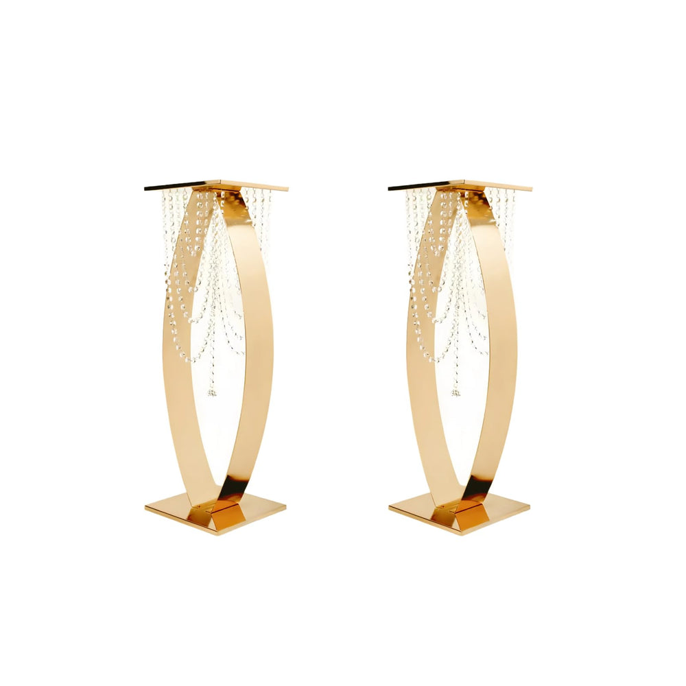 Metal Arched Flower Stand – Wedding Table Centerpiece for Events & Parties