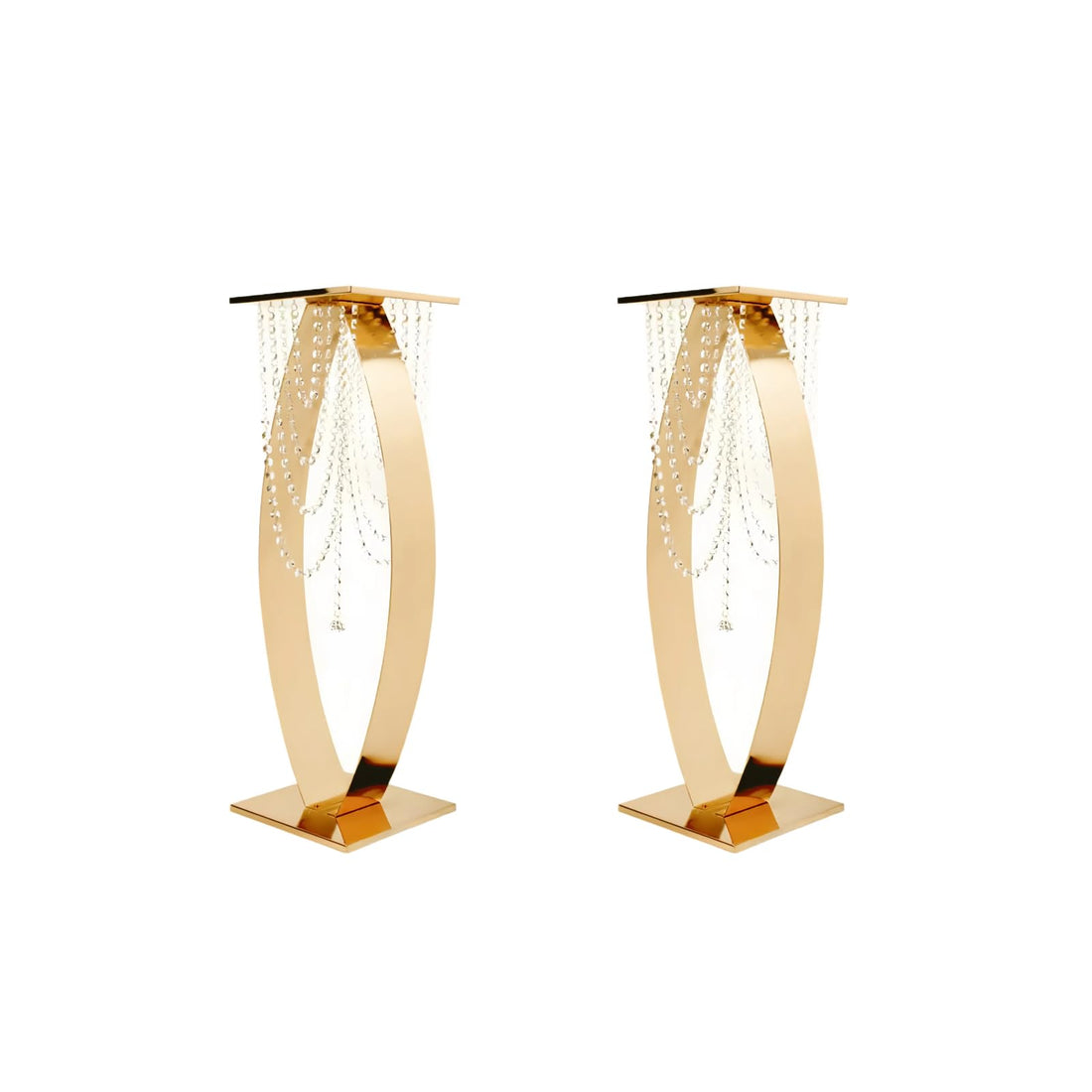 Metal Arched Flower Stand – Wedding Table Centerpiece for Events & Parties