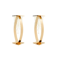 Metal Arched Flower Stand – Wedding Table Centerpiece for Events & Parties