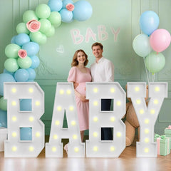 3FT Baby Light Up Letters – Baby Shower & Gender Reveal Decor