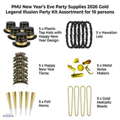 PMU New Year’s Eve Party Supplies Illusion Party Assortment