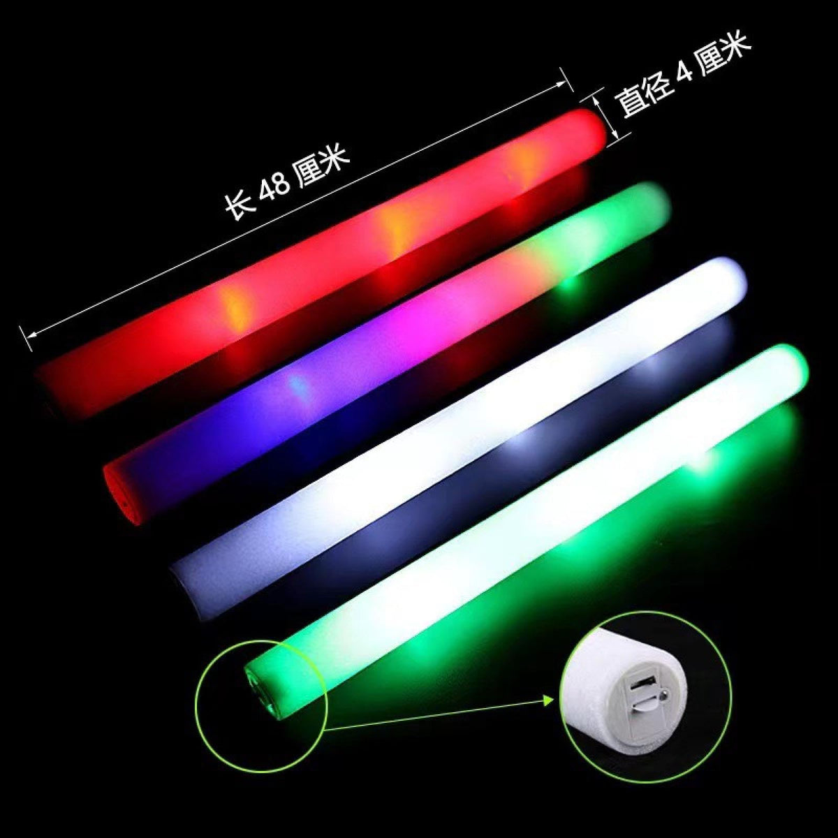 LED Foam Glow Sticks – Light-Up Party Supplies for Weddings & Celebrations