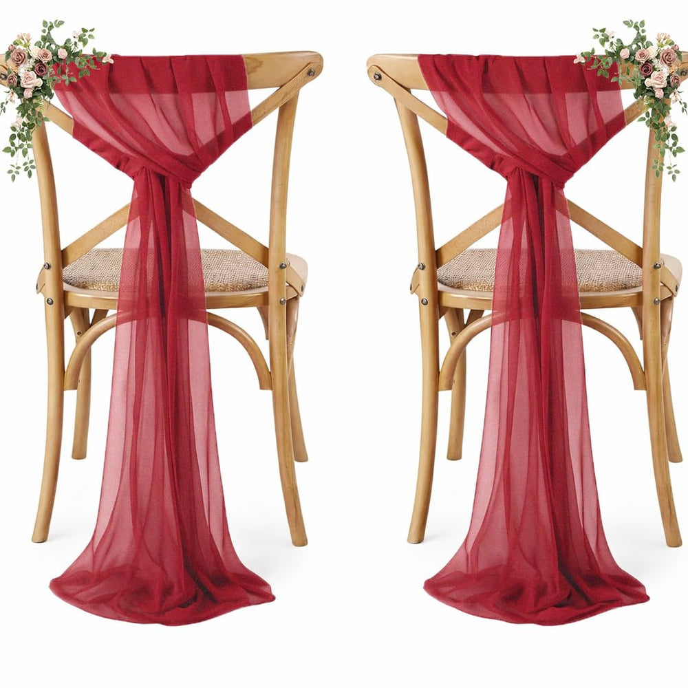 Chiffon Chair Sashes – Wedding & Party Chair Decorations