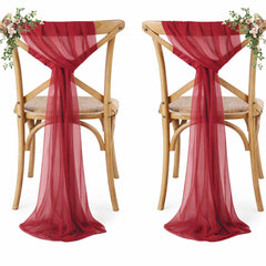 Chiffon Chair Sashes – Wedding & Party Chair Decorations
