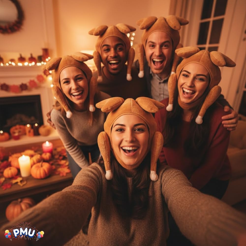 Thanksgiving Turkey Hat – Funny Headwear for Fall Harvest Parties