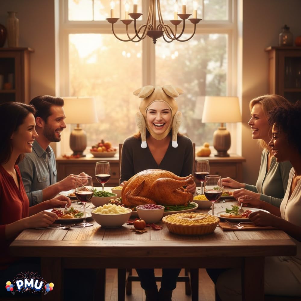 Thanksgiving Turkey Hat – Funny Headwear for Fall Harvest Parties
