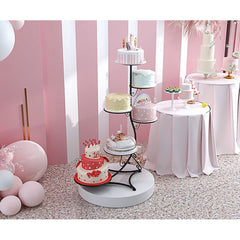 6-Tier Iron Cake Stand – European-Style Dessert Tower for Weddings & Parties