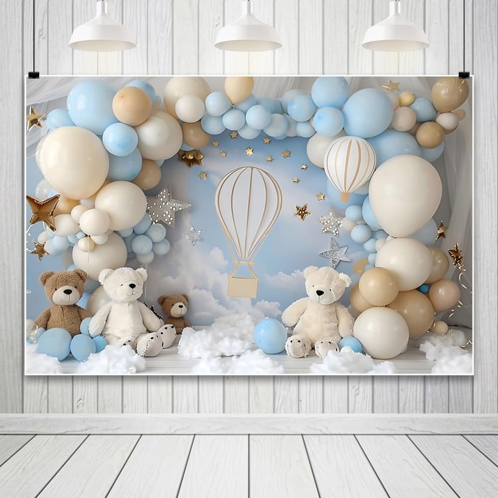 Bear Balloon Backdrop – Baby Shower & Birthday Party Decor