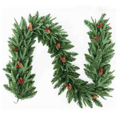 Christmas Artificial Garland – Holiday Decor for Mantel, Wall & Door