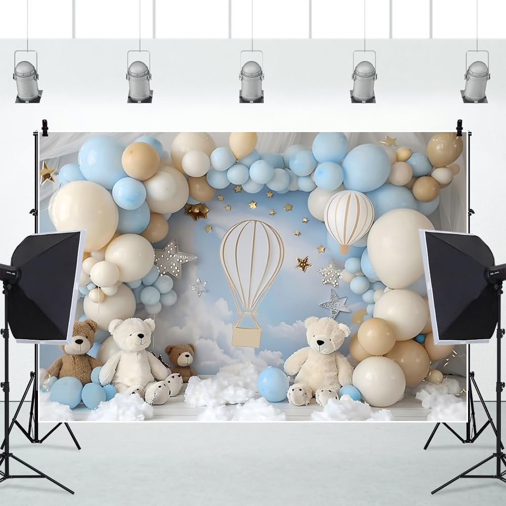 Bear Balloon Backdrop – Baby Shower & Birthday Party Decor
