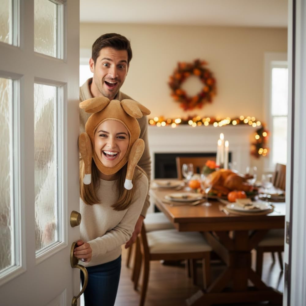 Thanksgiving Turkey Hat – Funny Headwear for Fall Harvest Parties