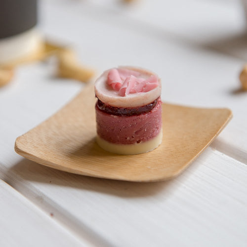 2.3" Square Bamboo Plates & 3.5" Tasting Forks – Disposable Mini Tableware for Parties & Catering