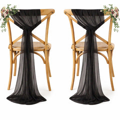 Chiffon Chair Sashes – Wedding & Party Chair Decorations