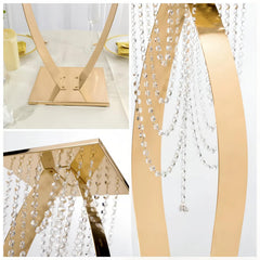 Metal Arched Flower Stand – Wedding Table Centerpiece for Events & Parties