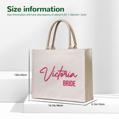 Custom Wedding Tote Bags – Personalized Bags for Bridesmaids & Bride