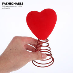 Red Heart Tree Topper – Reusable PVC Love Ornament for Valentine’s Day Decor