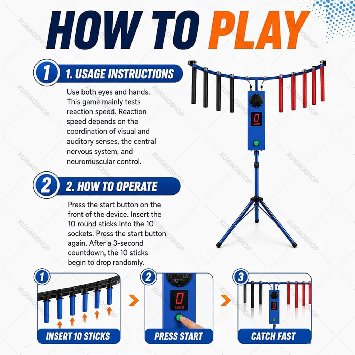 Hand-Eye Coordination Training Game – Catch Stick Arcade Game