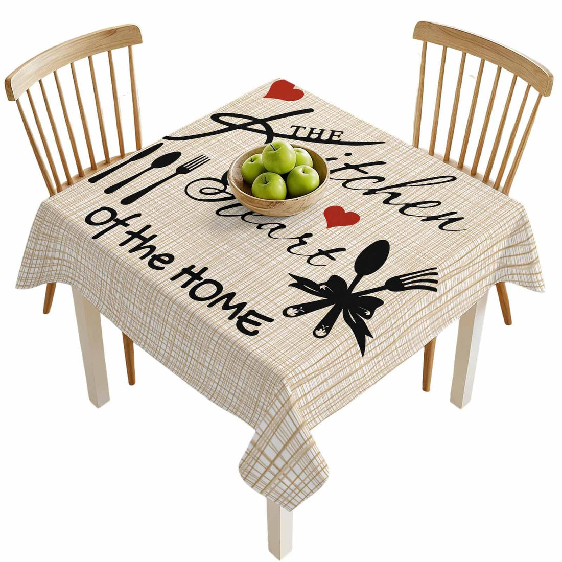 54×54" Waterproof Square Tablecloth – Washable Spill-Proof Cover for Dining & Party Decor