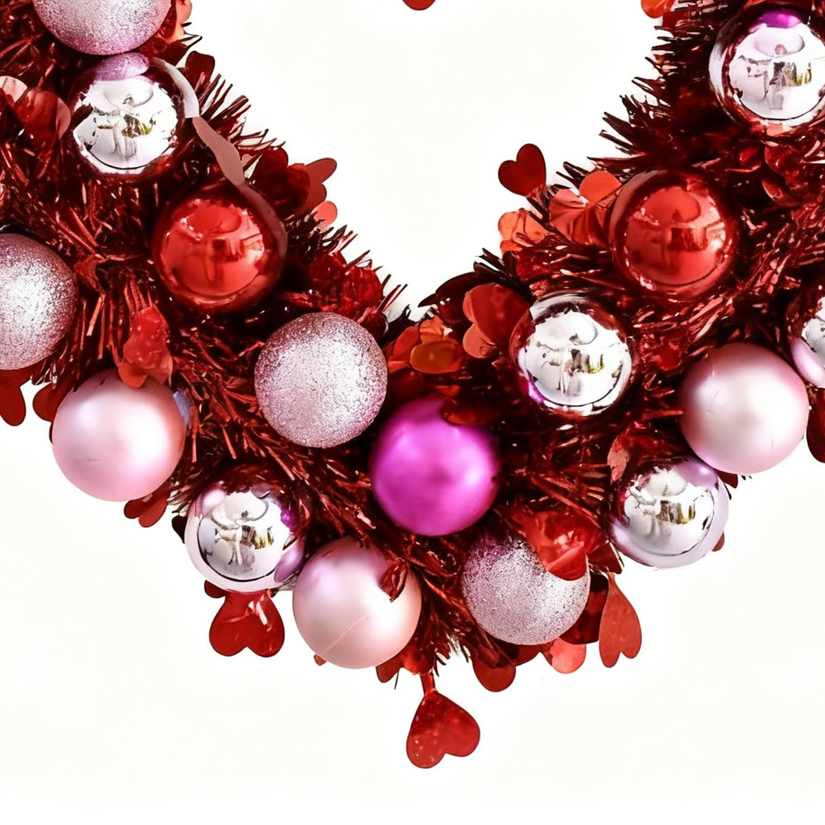 Heart Wreath Shiny Ornament Crafts
