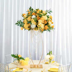 Metal Arched Flower Stand – Wedding Table Centerpiece for Events & Parties