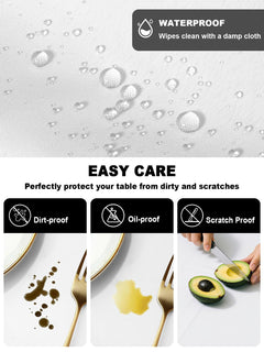 Waterproof Wrinkle-Free Tablecloth – Spill-Proof Washable Table Cover for Dining & Parties