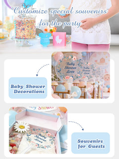 Personalized Baby Shower Hand Fans – Party Favors for Guests