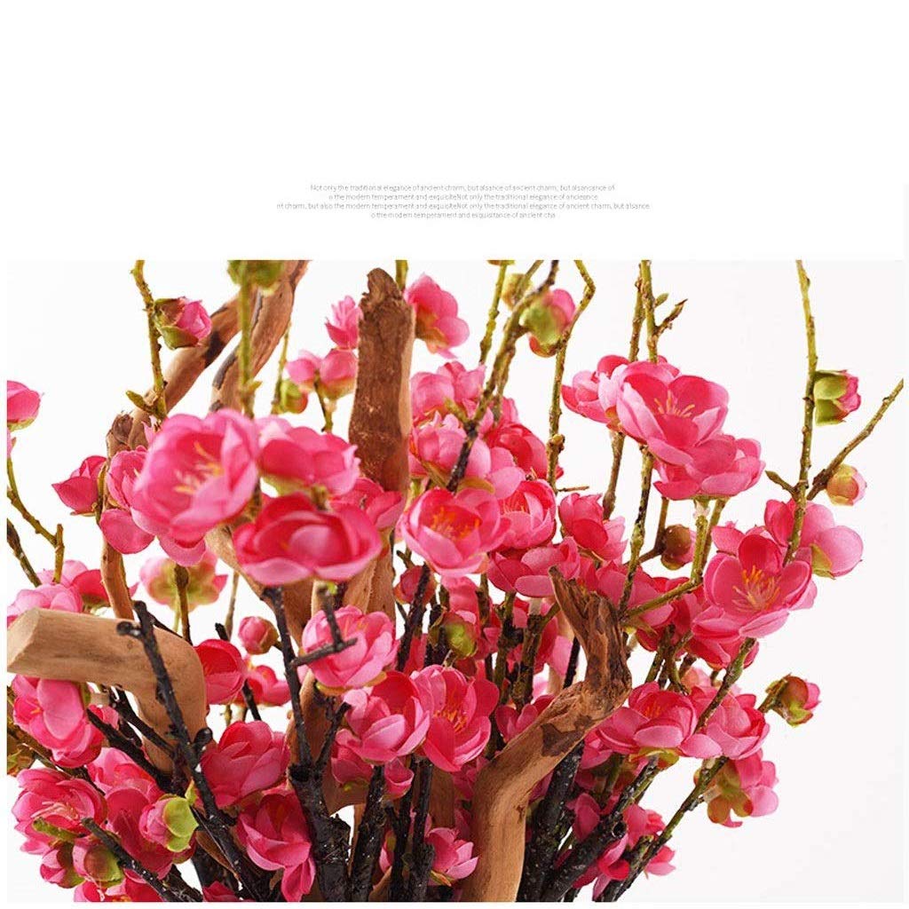 Artificial Red Plum Blossom Bonsai – Ceramic Table Decor for Party & Events