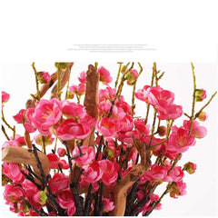 Artificial Red Plum Blossom Bonsai – Ceramic Table Decor for Party & Events