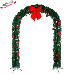 Christmas Artificial Tree Arch – PVC Holiday Archway Decor for Indoor & Outdoor Events