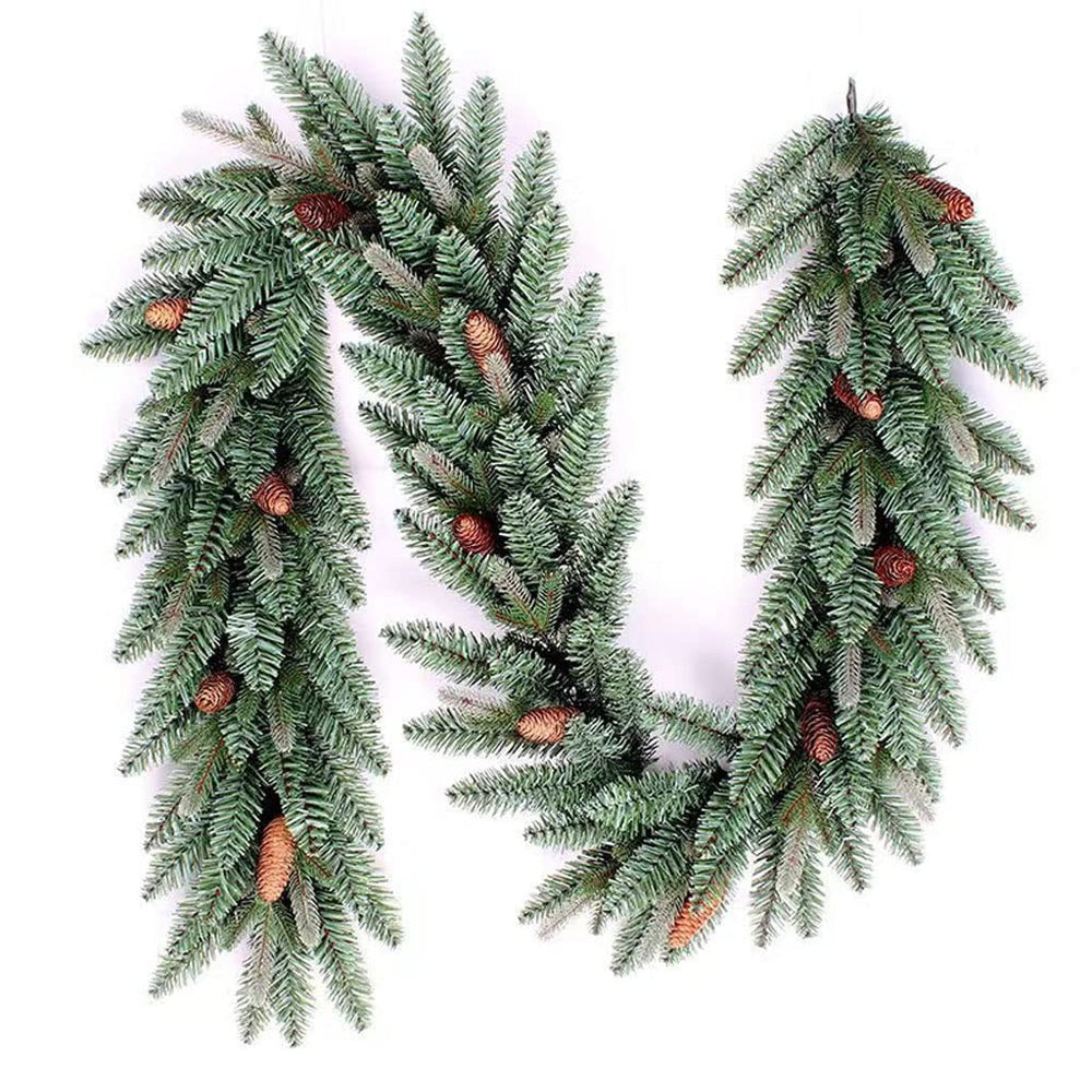 Christmas Artificial Garland – Holiday Decor for Mantel, Wall & Door