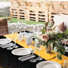 MASHAN 8Pack and 12Pack Tablecloth and Table Runner
