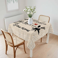 54×54" Waterproof Square Tablecloth – Washable Spill-Proof Cover for Dining & Party Decor