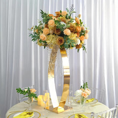 Metal Arched Flower Stand – Wedding Table Centerpiece for Events & Parties
