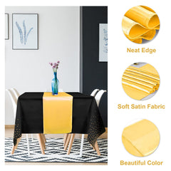 MASHAN 8Pack and 12Pack Tablecloth and Table Runner