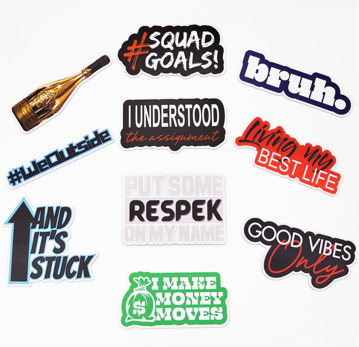 10-Piece Waterproof Photo Booth Props – Durable PVC Foamboard Props for Weddings & Parties