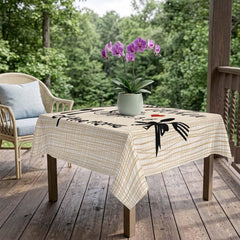 54×54" Waterproof Square Tablecloth – Washable Spill-Proof Cover for Dining & Party Decor