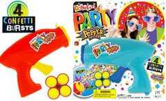 Reusable Confetti Party Poppers – Multicolor Metallic Confetti for Kids’ Parties