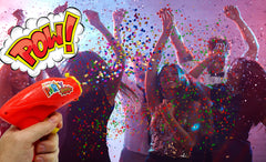Reusable Confetti Party Poppers – Multicolor Metallic Confetti for Kids’ Parties