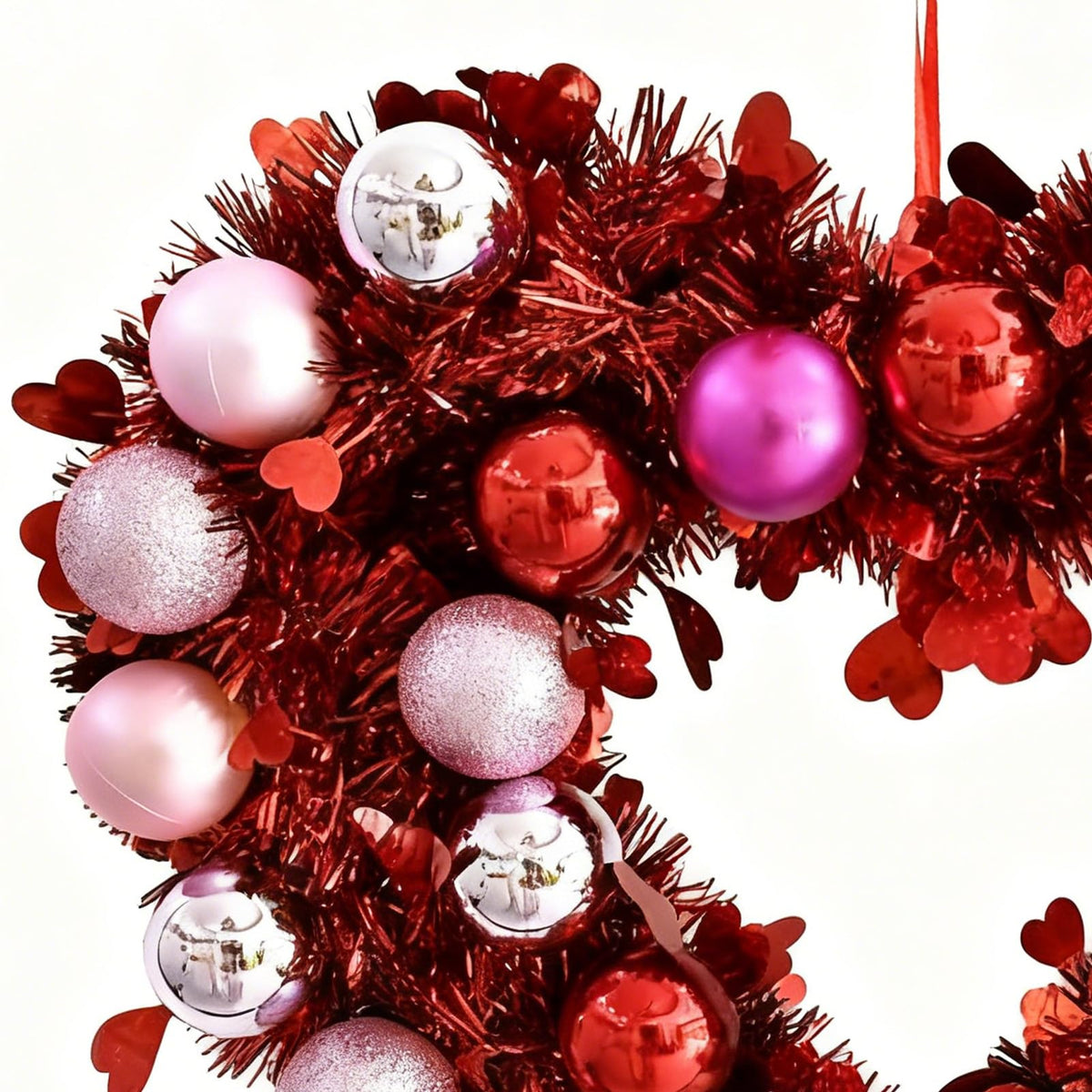 Heart Wreath Shiny Ornament Crafts