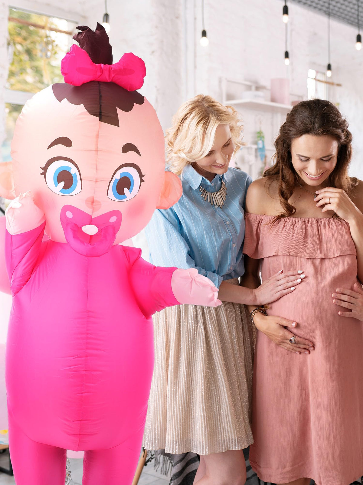Ramede 2 PCS Inflatable Baby Costume, Giant Gender Reveal Ideas