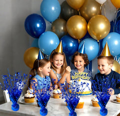 24 Pack Metallic Foil Spray Centerpieces – Star Table Decor for Parties & Events