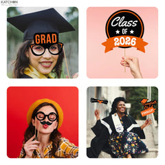 KatchOn Graduation Photo Booth Props, Pack of 21