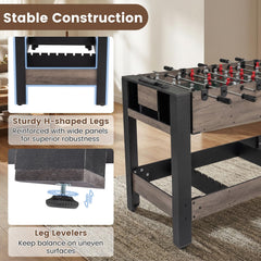 3-in-1 Swivel Game Table – Foosball, Pool & Table Tennis, 49" Indoor Arcade Table